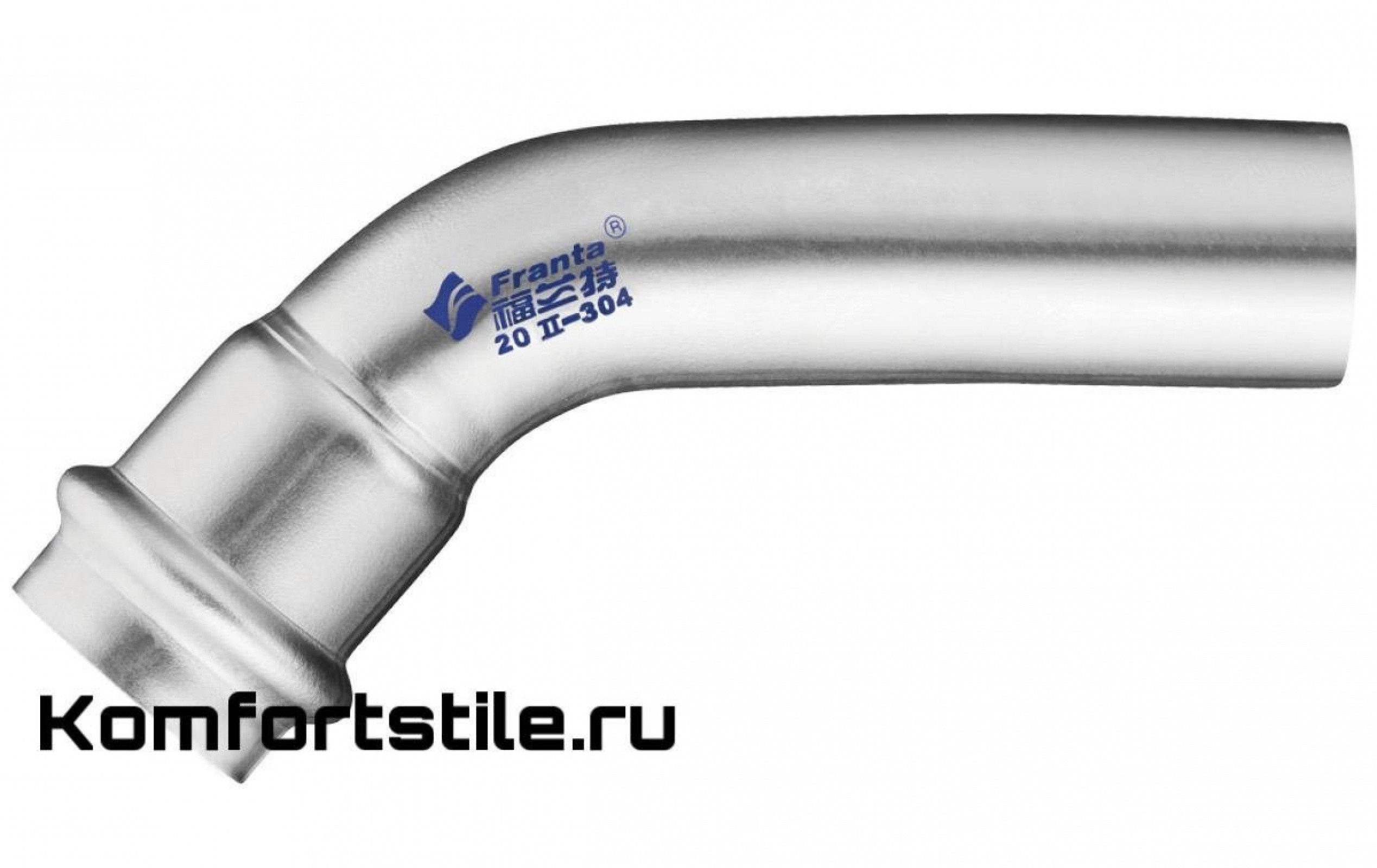 Угольники однораструбные Franta 45° ВПр-НПр из нержавеющей стали SUS 316L 76.1мм