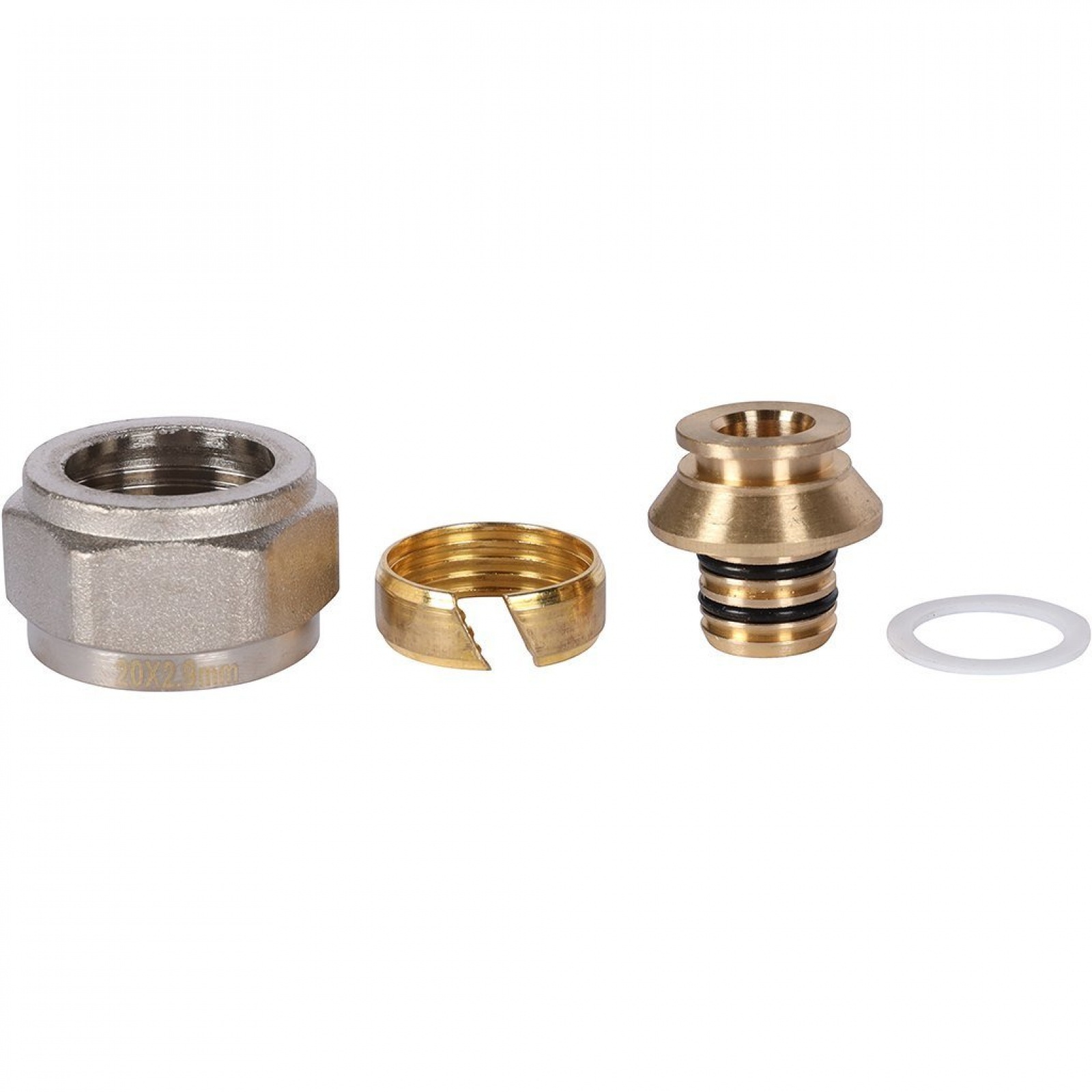 Фитинг компрессионный ROMMER евроконус для труб PEX-AL-PEXc 20х2,9х3/4