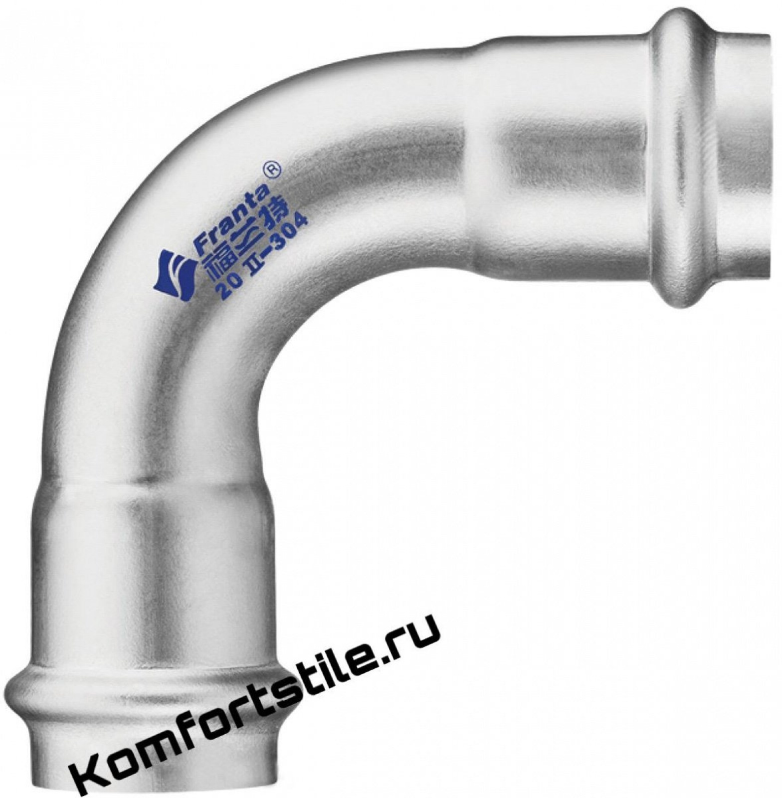 Угольники Franta 90° ВПр-ВПр из нержавеющей стали SUS 316L 88.9
