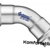 Угольники Franta 45° ВПР-ВПр из нержавеющей стали SUS 316L 108мм