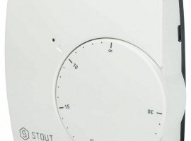 Проводной электронный термостат STOUT WFHT-BASIC — идеальный выбор для качественного управл...