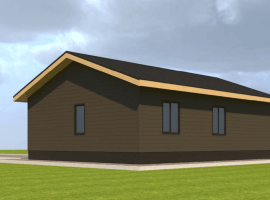 Этот элегантный одноэтажный дом, площадью 112 м&sup2;, воплощает в себе гармонию классического ст...