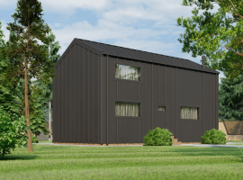 "Тайна Барнхауса" &mdash; это стильный двухэтажный дом с площадью 98,1 м&sup2;, идеальн...