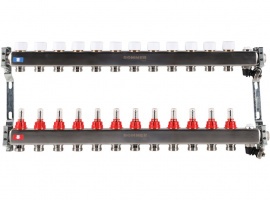 Коллектор из нержавеющей стали ROMMER с расходомерами &ndash; идеальное решение для вашего дома. ...