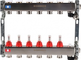 Коллектор из нержавеющей стали ROMMER с расходомерами и 6 выходами &ndash; идеальное решение для ...